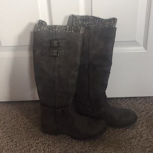 Gray boots from Just Fab
